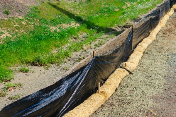 Straw Wattle Installation in Reno